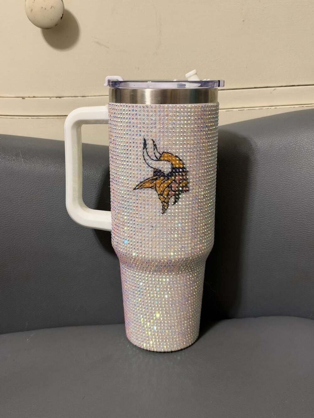 The Memory Company Minnesota Vikings Bling Colossal Tumbler 40oz